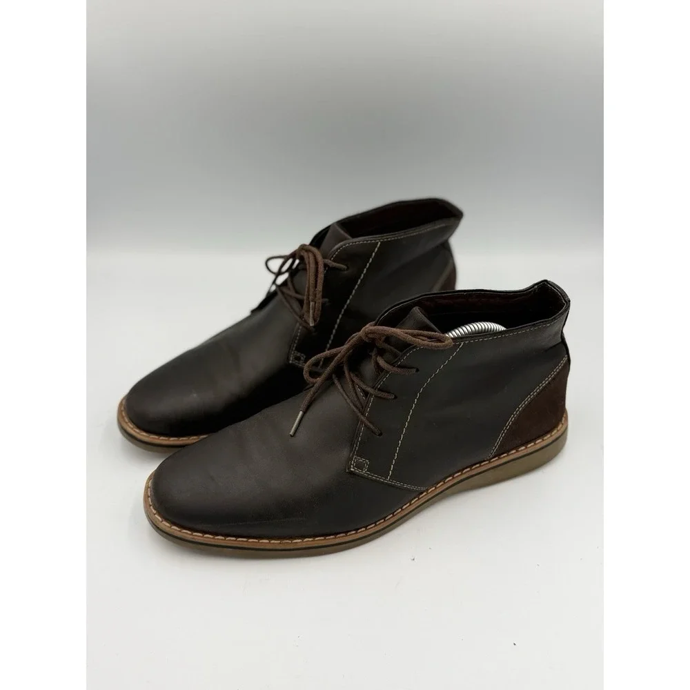 Madden Chukka Ankle Boots Men's Size 10M Lace Up Round Toe Brown Casual Classic